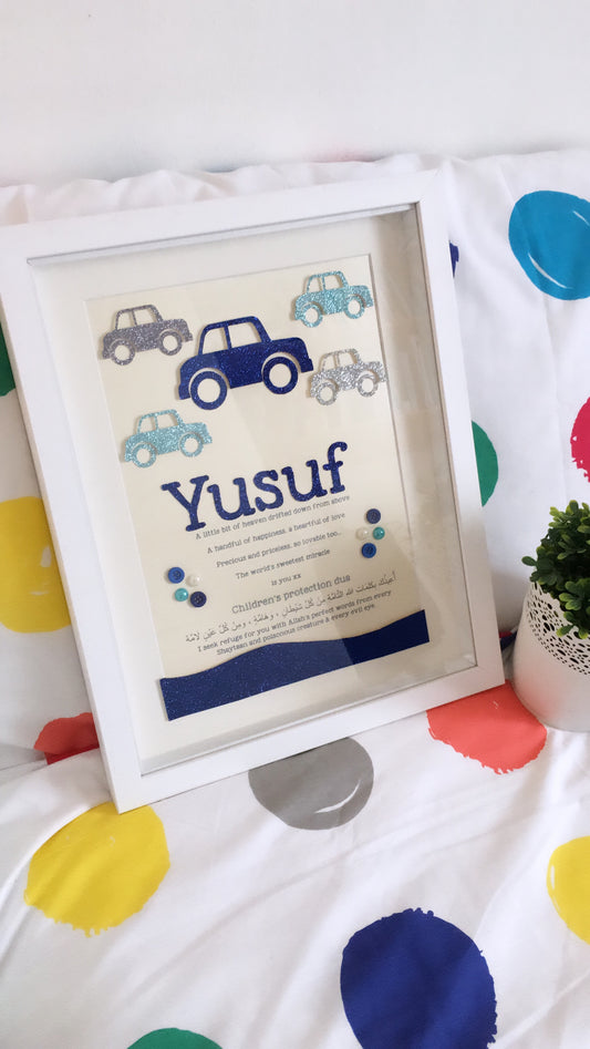 Boys car frame - Large