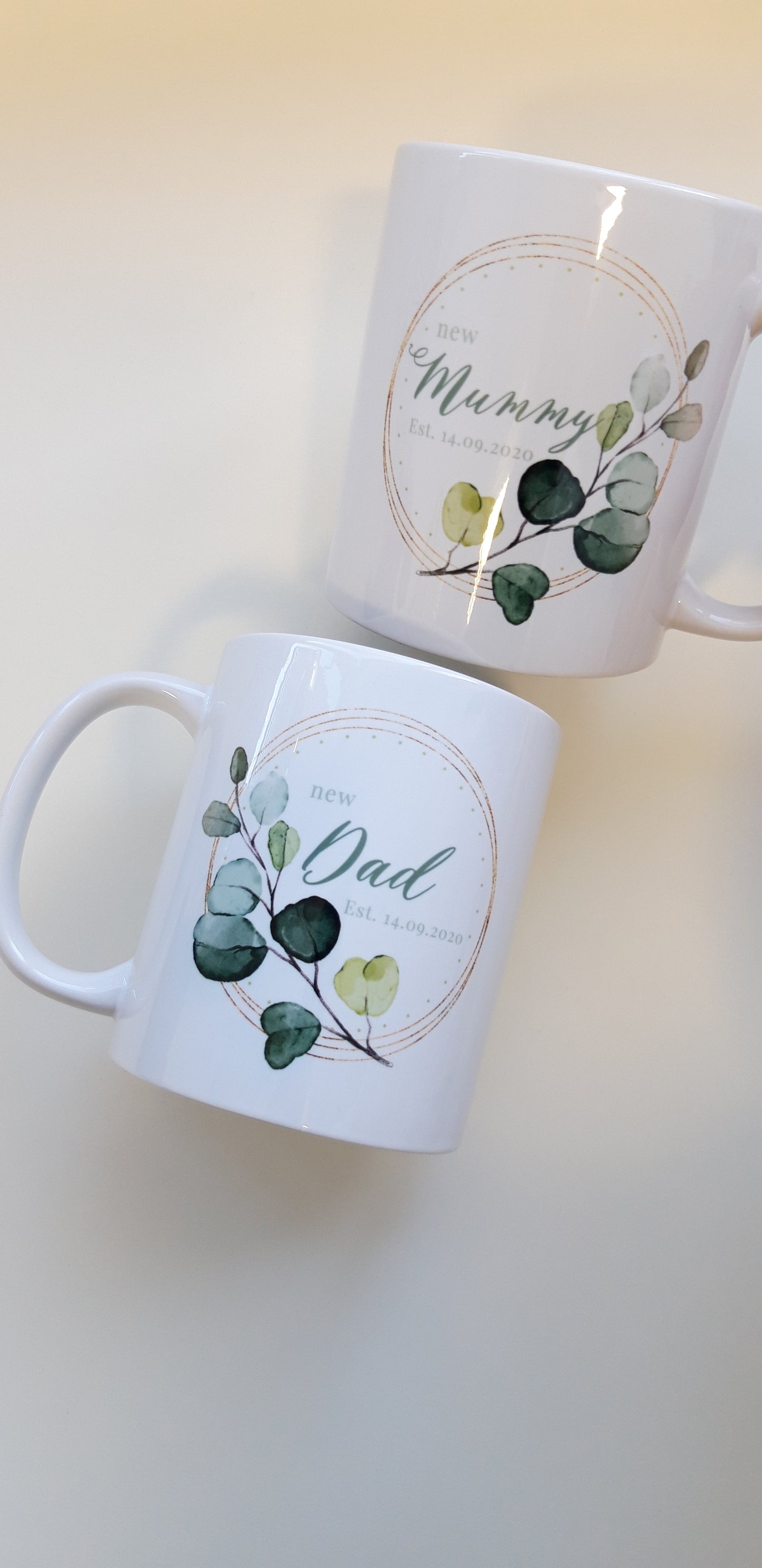New Mum & Dad Mug set