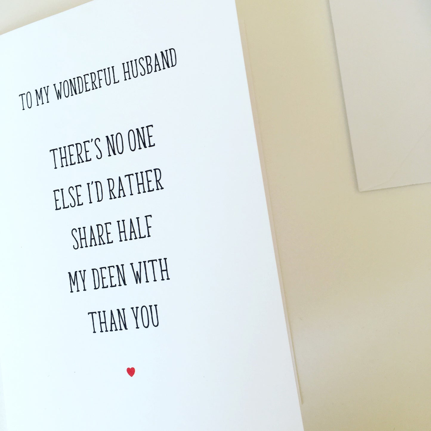 Beautiful Wife/Wonderful Husband Card