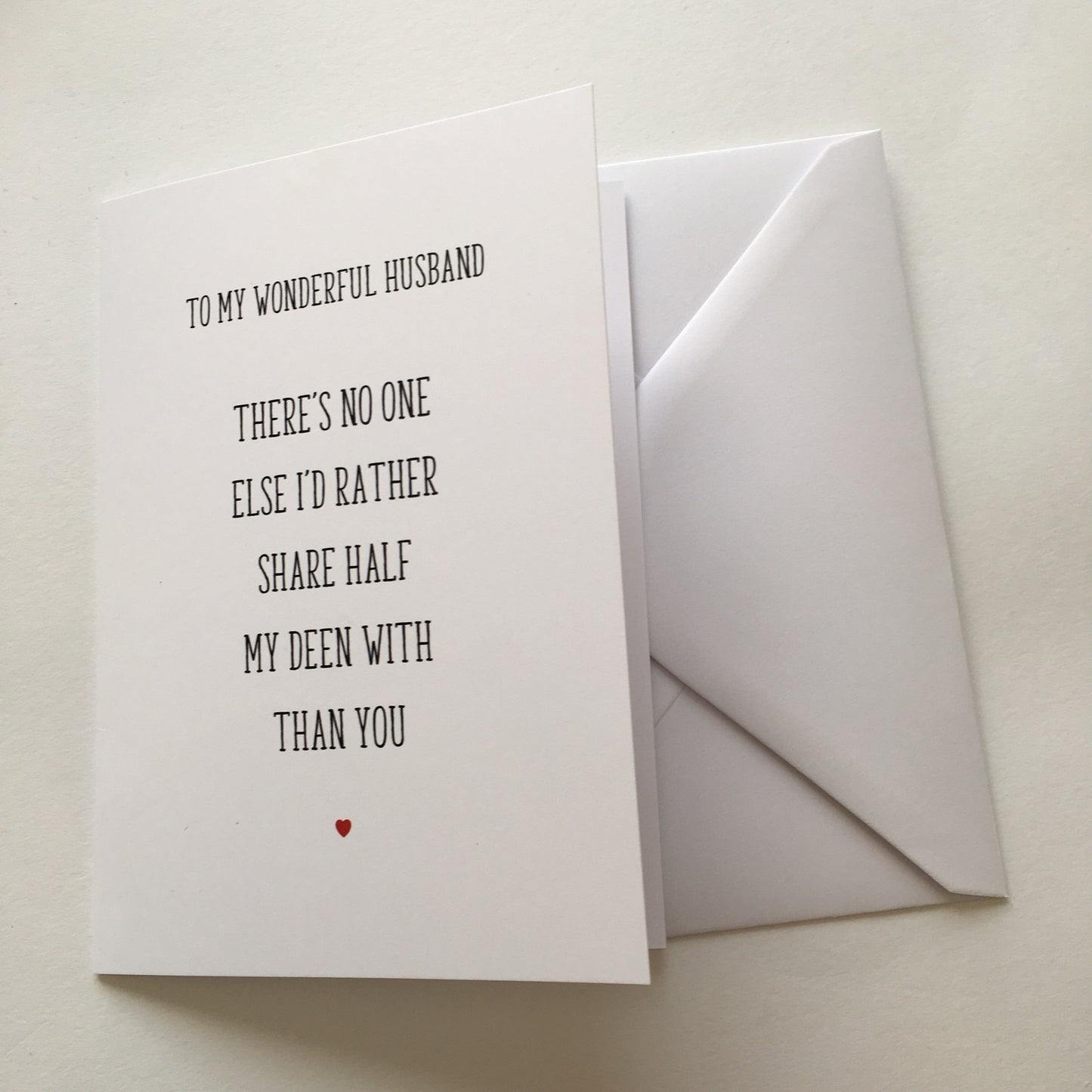 Beautiful Wife/Wonderful Husband Card