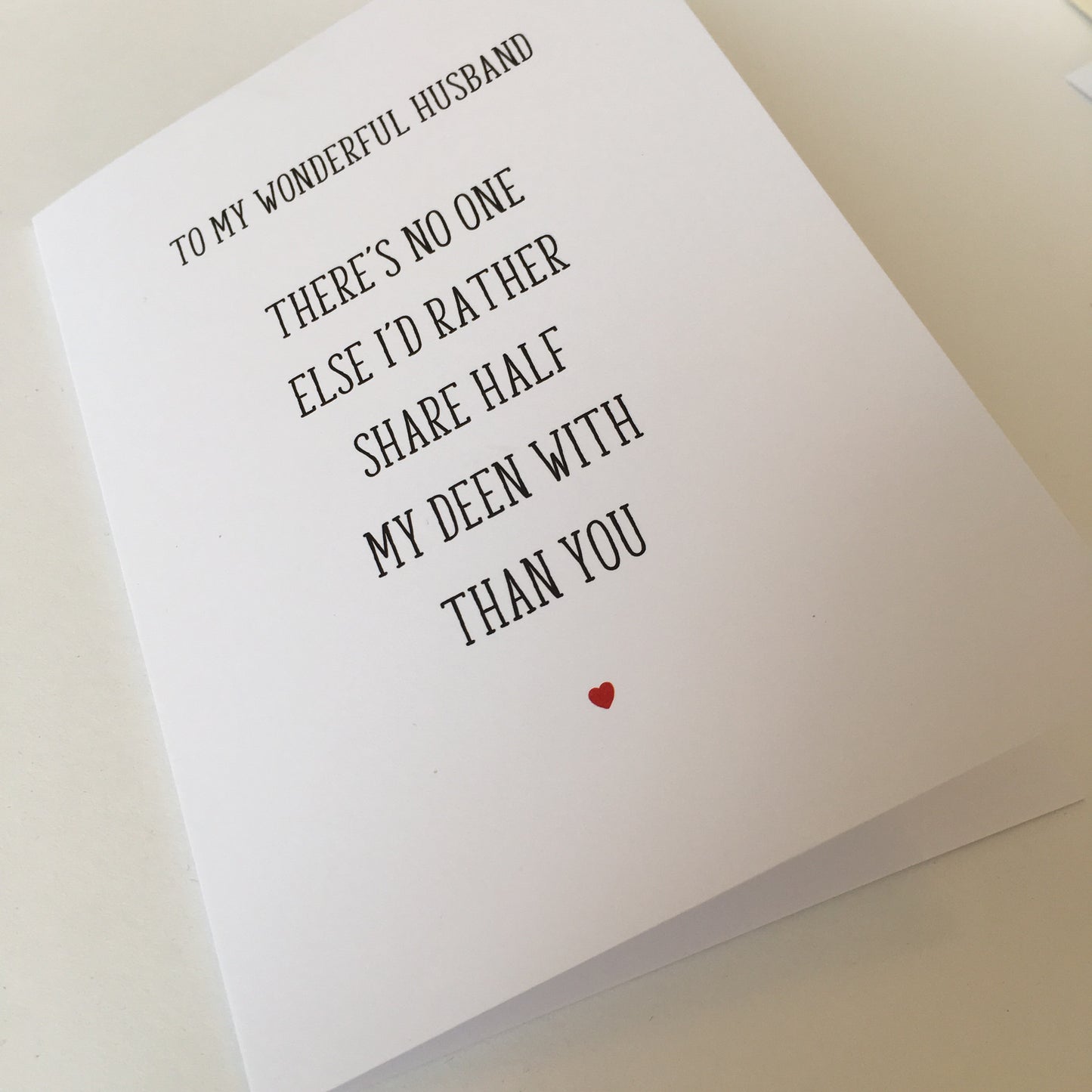 Beautiful Wife/Wonderful Husband Card