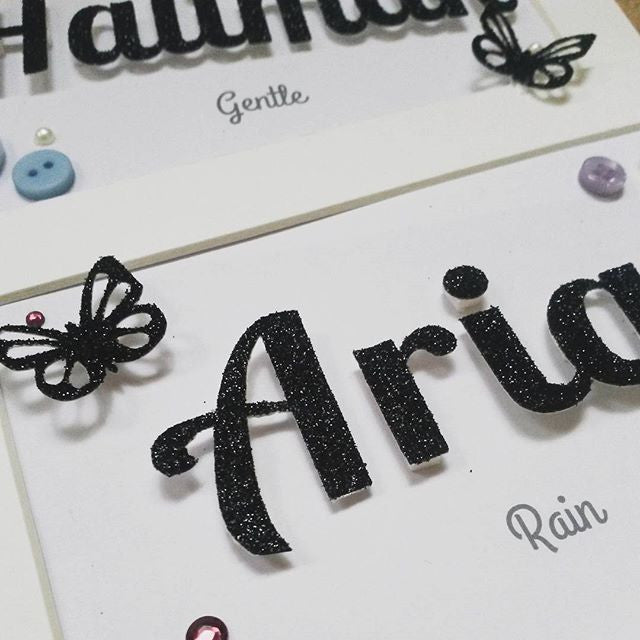 Girls Personalised Name Frame