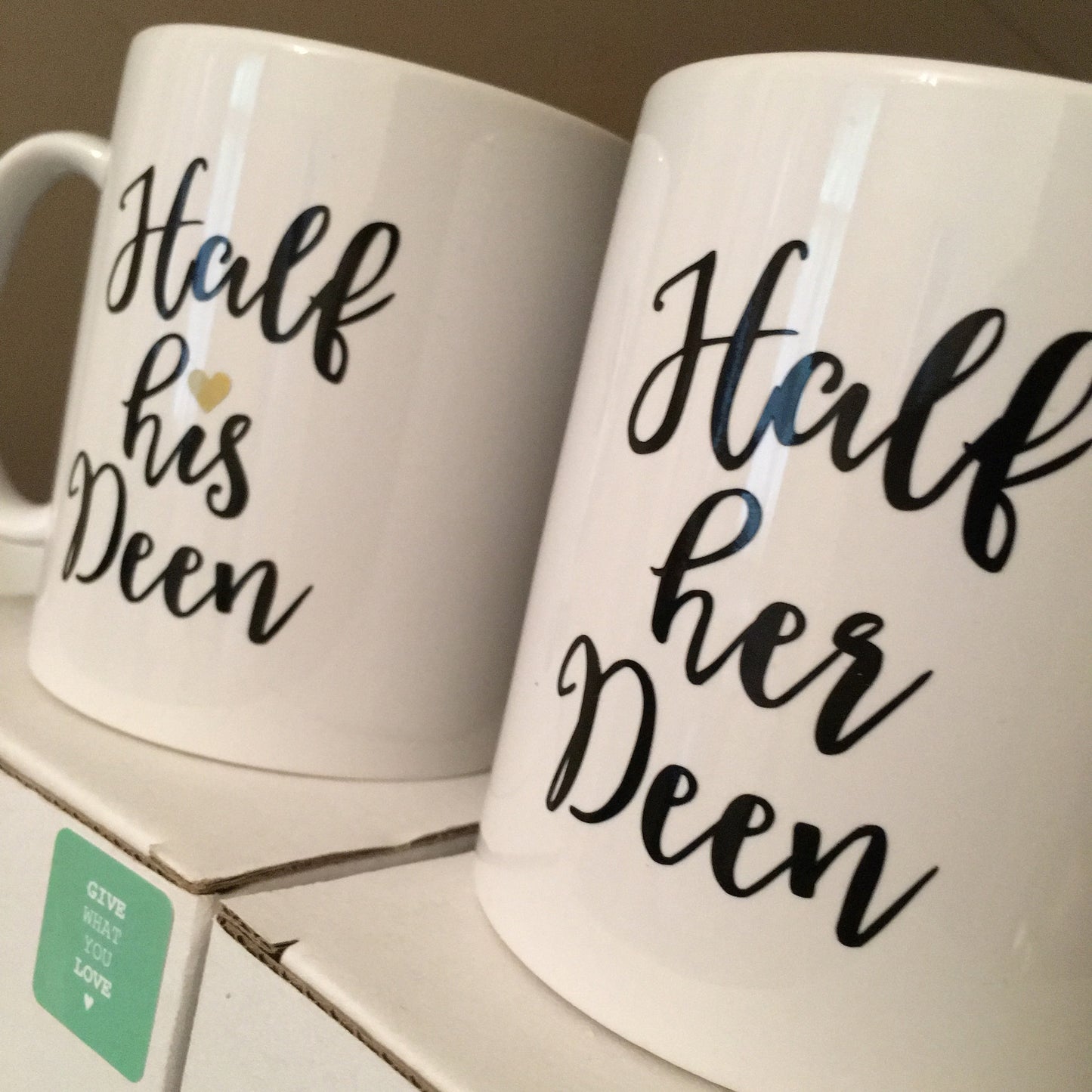 New Half His and Her Deen Mug Set