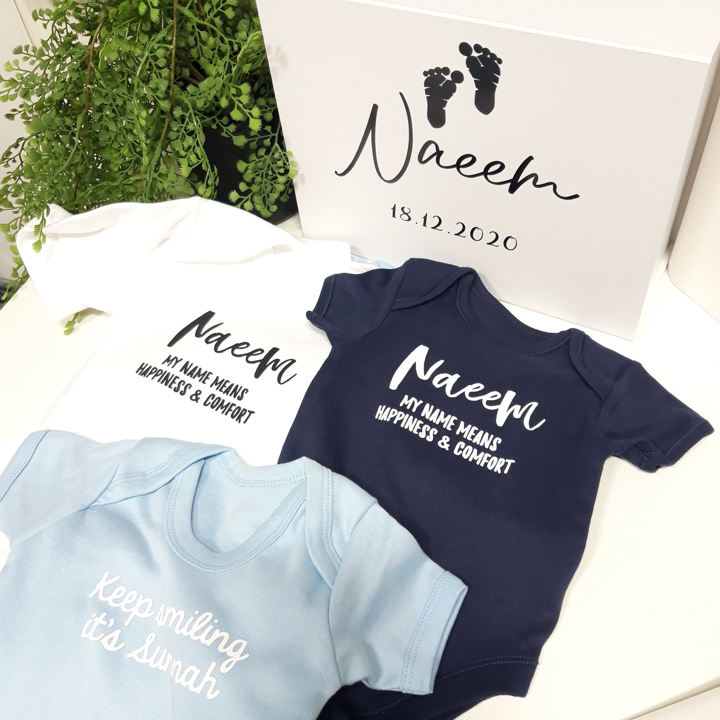 Boys Personalised Baby Box + Contents