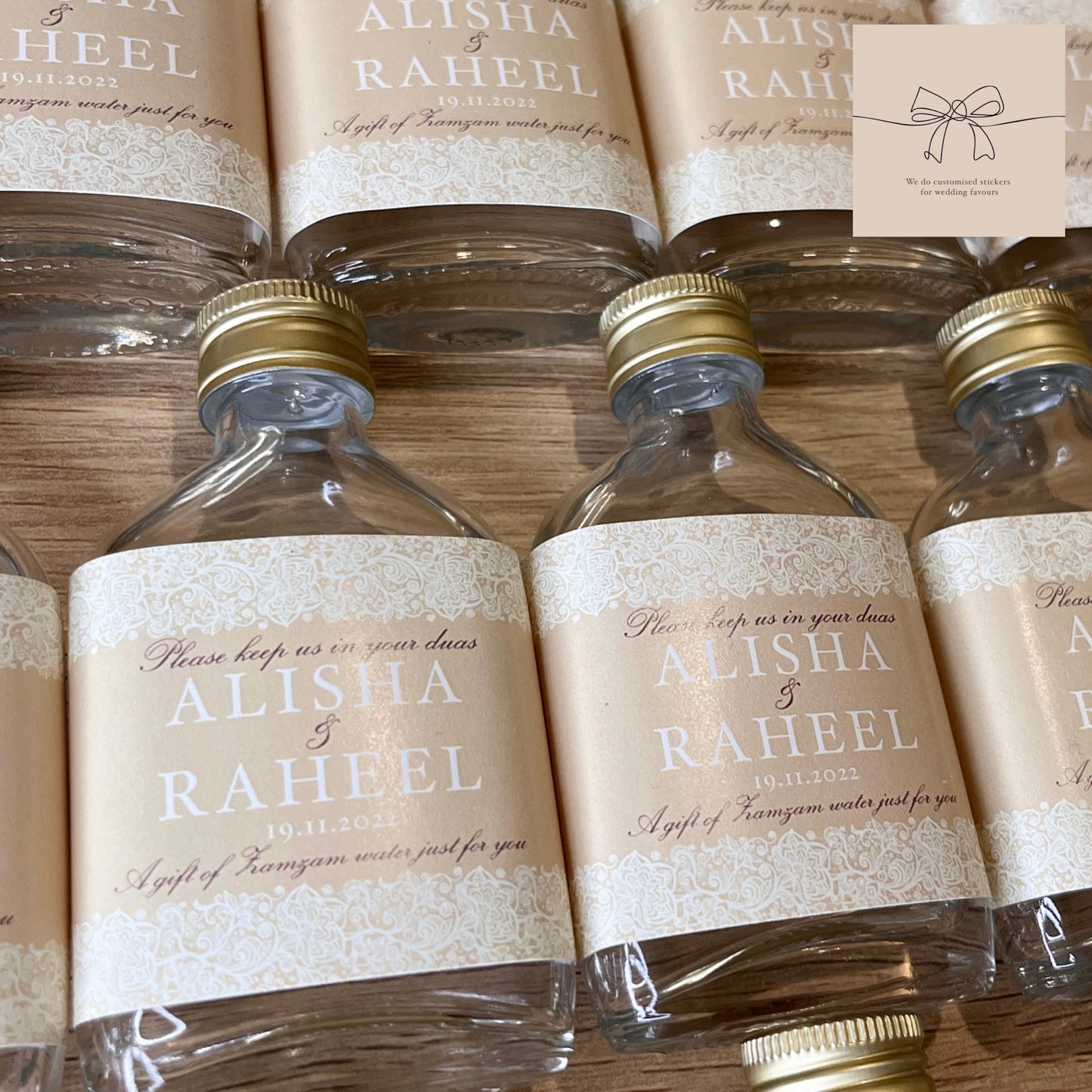 Stickers for Mini ZamZam Water Bottles