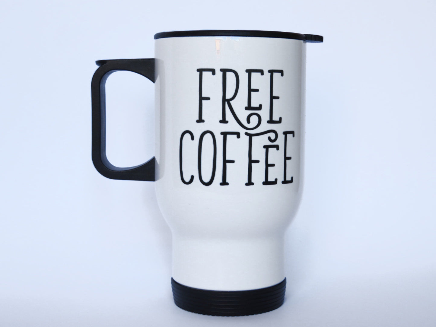 Quirky Quote Stainless Steel White Travel Mug