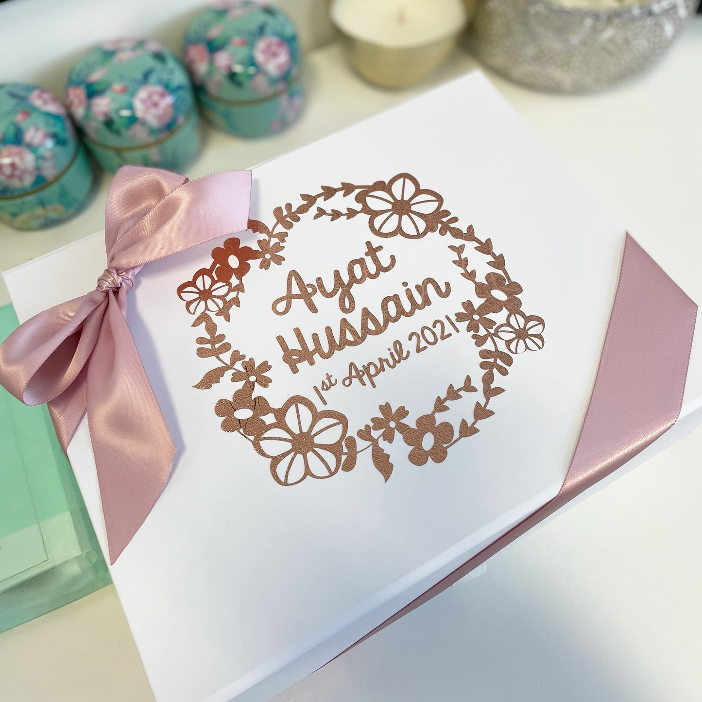 Girls Personalised Baby Box + Contents