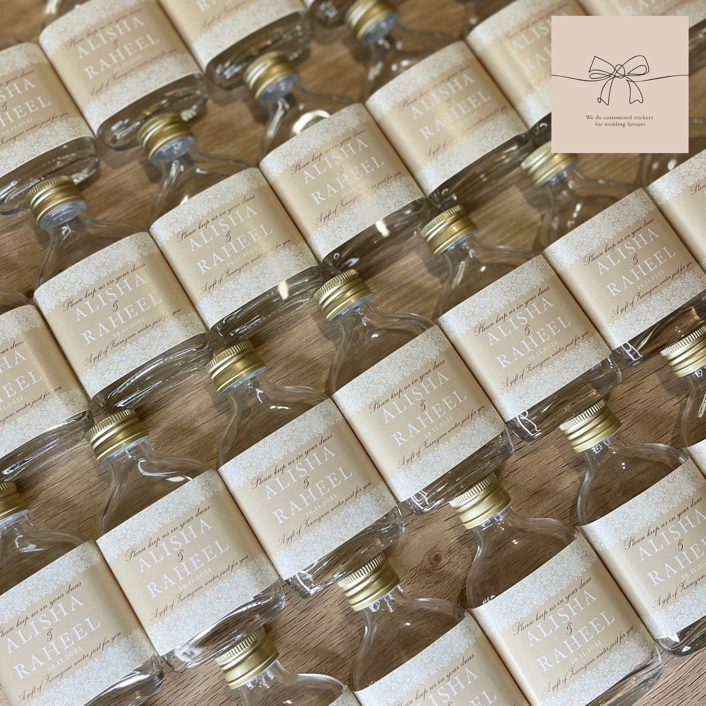 Stickers for Mini ZamZam Water Bottles