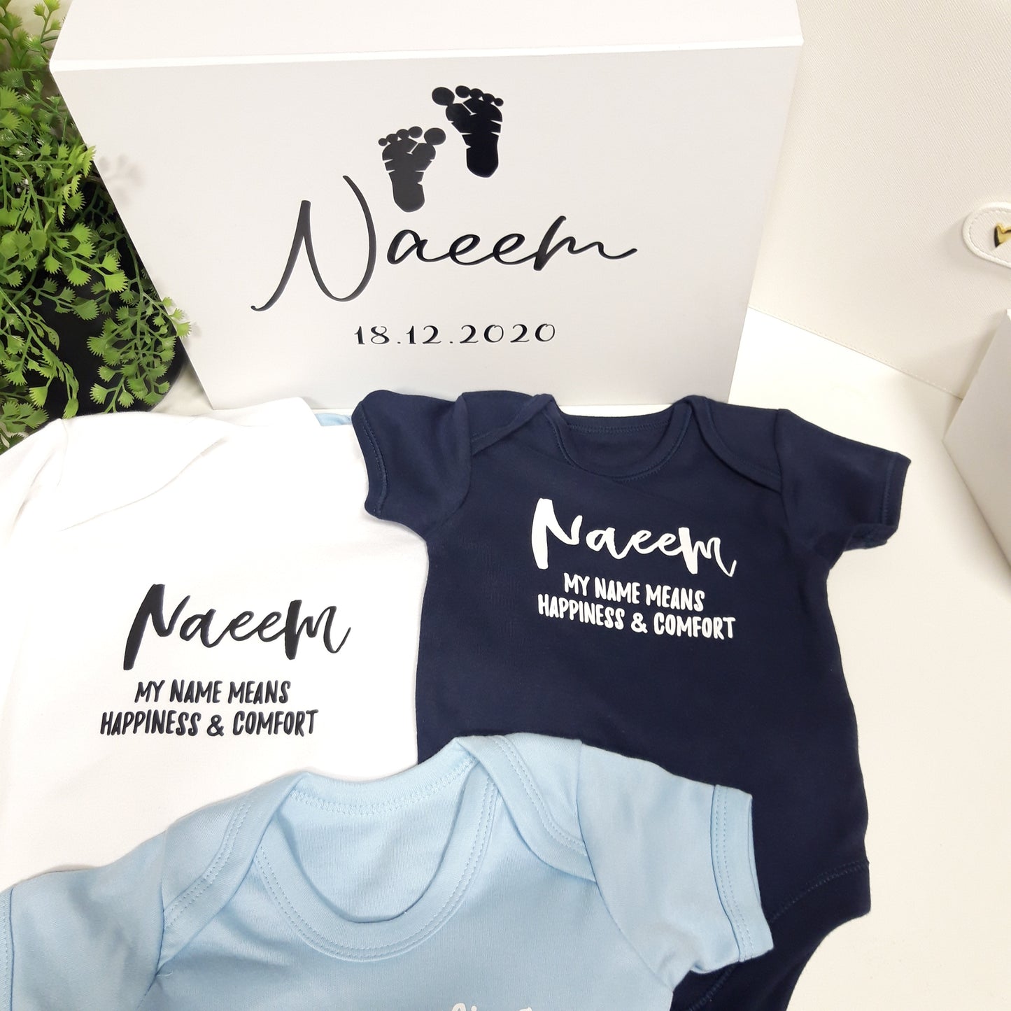 Boys Personalised Baby Box + Contents