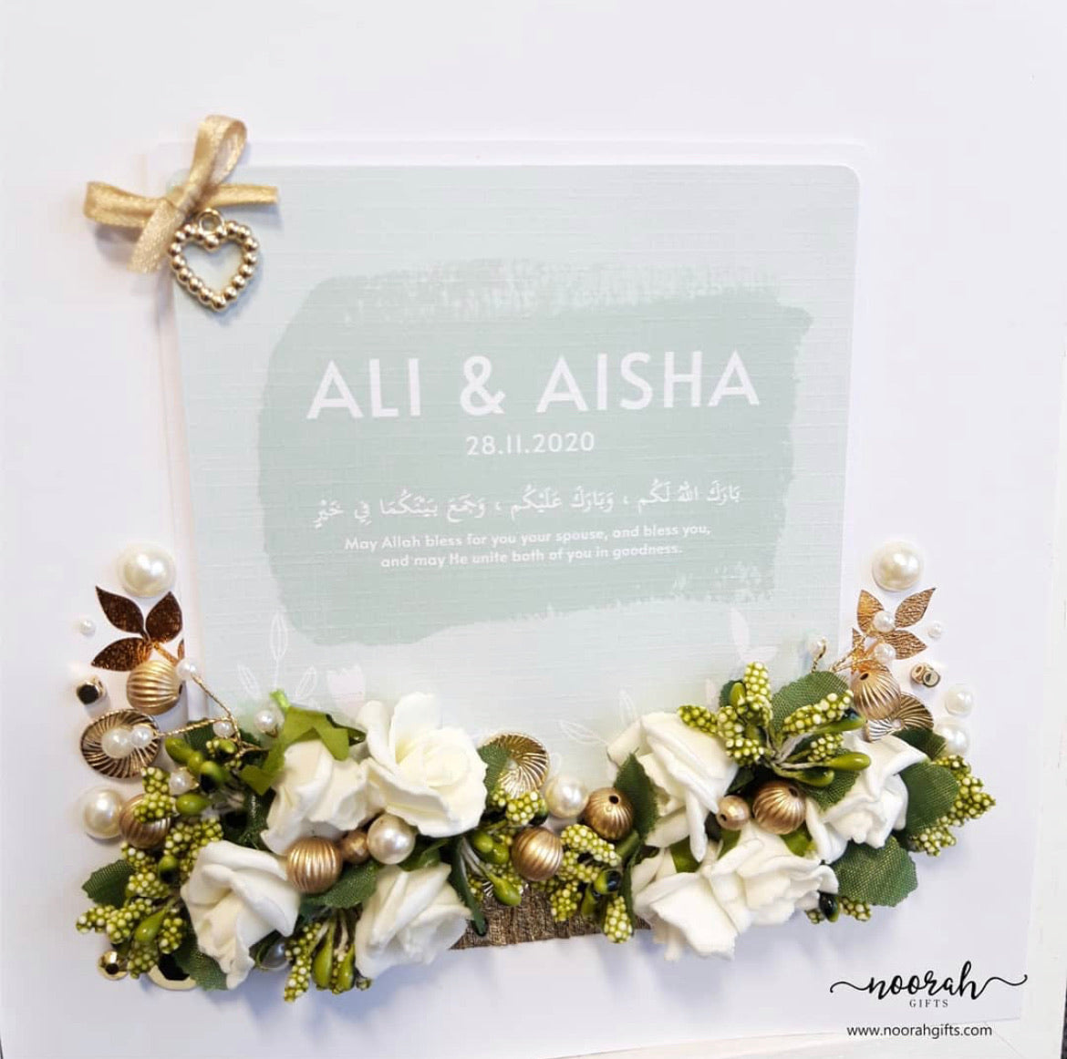 Ivory Roses Wedding frame