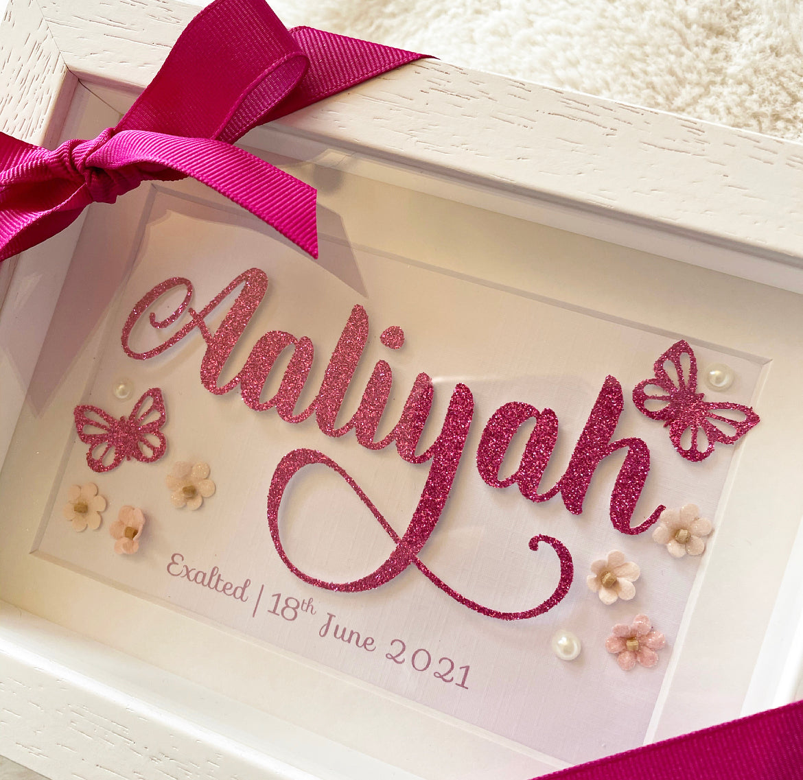 Girls Personalised Name Frame 2
